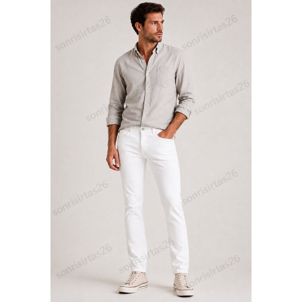 Mother Mens MR Tooth and Nail The Highball Jeans Straight Leg White Size 29X31